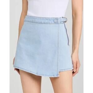 ROLLA'S Light Blue Denim Wrap Skort